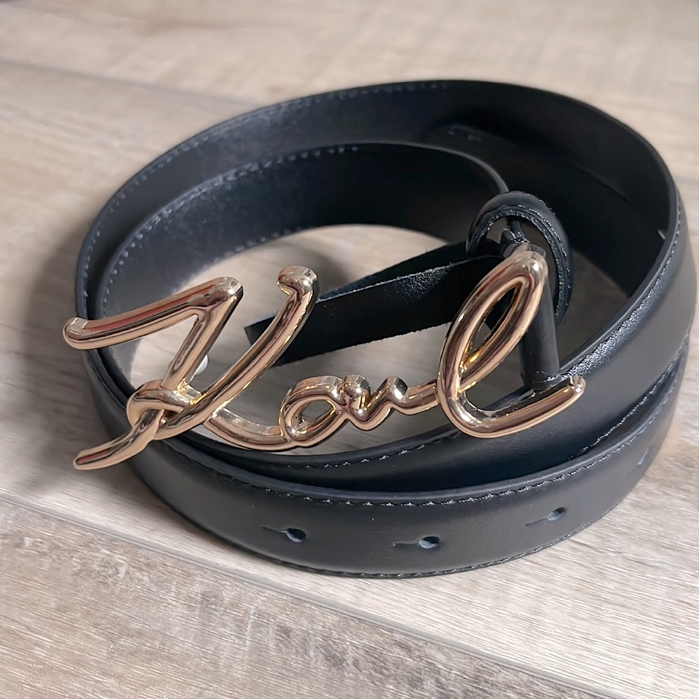 Karl Lagerfeld leather belt